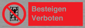 Besteigen Verboten