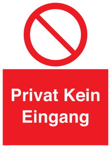 Privat Kein Eingang