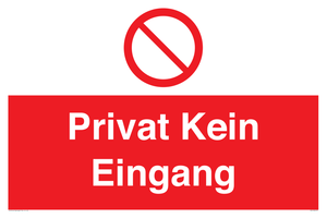 Privat Kein Eingang