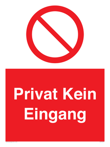 Privat Kein Eingang