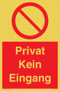 Privat Kein Eingang