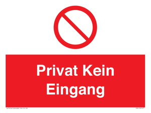 Privat Kein Eingang