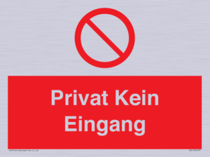 Privat Kein Eingang