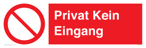 Privat Kein Eingang