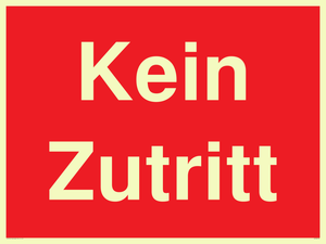 Kein Zutritt
