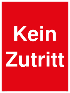 Kein Zutritt