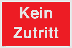 Kein Zutritt