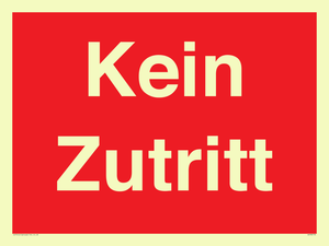 Kein Zutritt