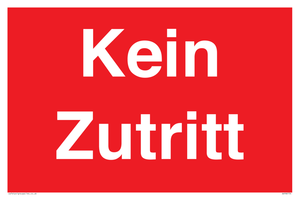 Kein Zutritt
