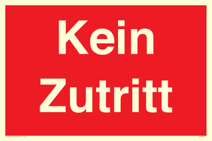 Kein Zutritt