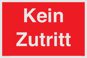 Kein Zutritt