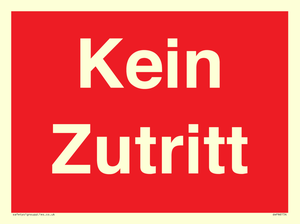 Kein Zutritt