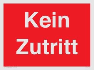Kein Zutritt