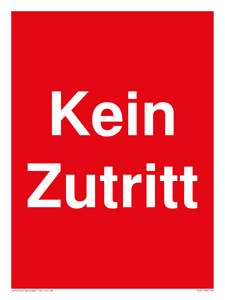 Kein Zutritt