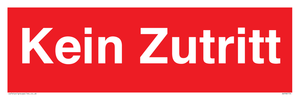 Kein Zutritt