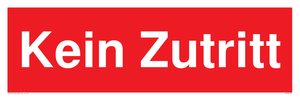 Kein Zutritt