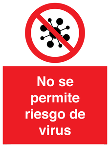 No se permite riesgo de virus