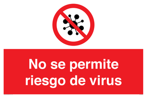 No se permite riesgo de virus