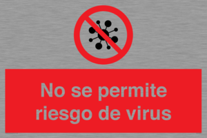 No se permite riesgo de virus