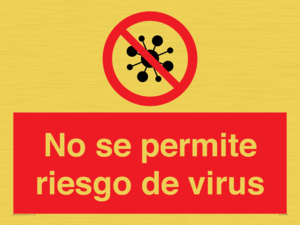 No se permite riesgo de virus