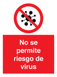 No se permite riesgo de virus