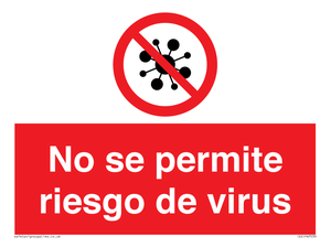No se permite riesgo de virus