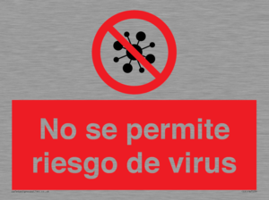 No se permite riesgo de virus