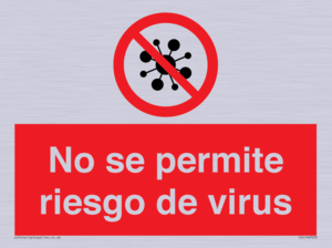 No se permite riesgo de virus