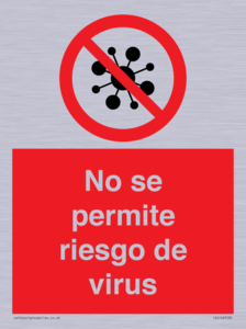 No se permite riesgo de virus
