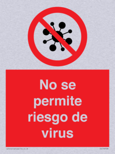 No se permite riesgo de virus