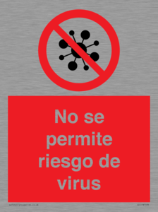 No se permite riesgo de virus