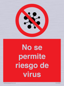 No se permite riesgo de virus