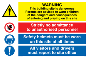 General site safety sign