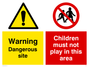 Dangerous site No children