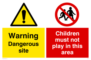 Dangerous site No children