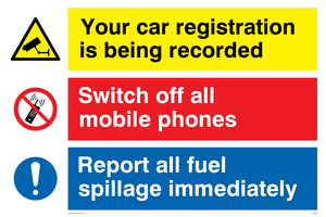 Petrol forecourt combination Sign 