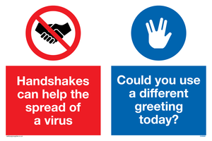 Handshakes help spread a virus use vulcan salute instead