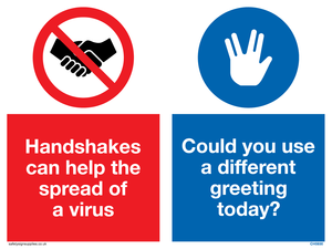 Handshakes help spread a virus use vulcan salute instead
