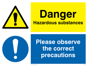Danger hazardous substances