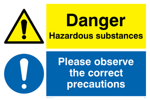 Danger hazardous substances