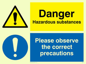 Danger hazardous substances