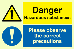 Danger hazardous substances