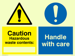 Hazardous waste Handle care