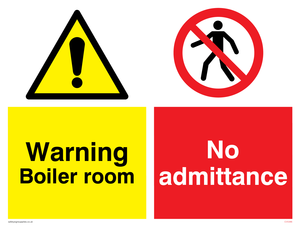 Boiler room & No admittance