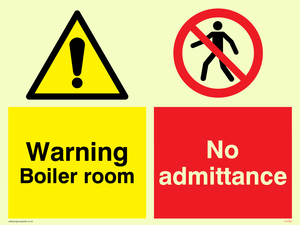 Boiler room & No admittance