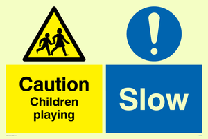 Children playing Slow Combination Sign
