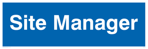 site manager - door sign