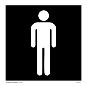 male toilet symbol - toilet door sign