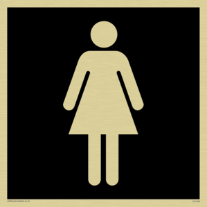 female toilet symbol - toilet door sign