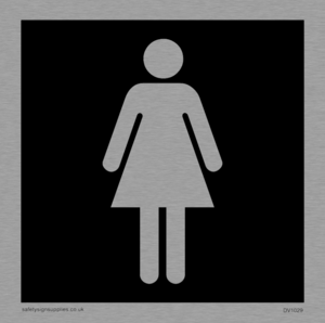 female toilet symbol - toilet door sign
